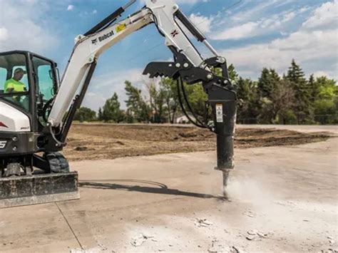 hb980 breaker on a bobcat 322 mini excavator|bobcat drop hammer attachment.